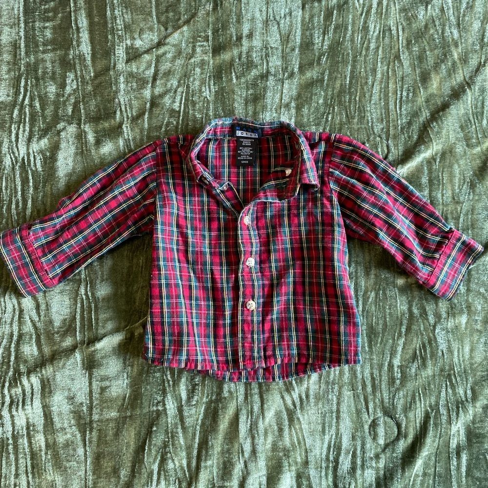 Kids Mark Jason 12 Month Button Down Long Sleeve Shirt